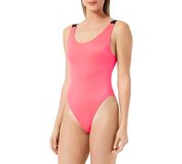 Calvin Klein Traje de Baño para Mujer One Piece Espalda Baja, Rojo (Signal Red), S