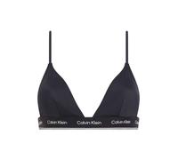 Calvin Klein Top de Bikini Triangular para Mujer CK Meta Legacy sin Aros, Negro (Pvh Black), L