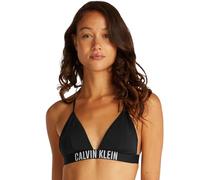 Calvin Klein Top de bikini Mujer Triangle con relleno extraíble, Negro (Pvh Black), L
