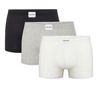 Calvin Klein Trunk 3Pk 000NB3262A, Boxer, Hombre, Grey Heather/Black/Snow Heather, L