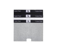Calvin Klein Trunk 3Pk 000NB3528A, Boxer para Hombre, Black/White/Grey Heather, S