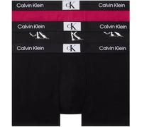 Calvin Klein Trunk 3pk 000nb3528e Bóxer, Negro (Blk, CK Distressed Print_blk, Jewel), S (Pack de 3) para Hombre