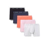 Calvin Klein Trunk 5PK 000NB2877A - Traje de baño para Hombre, Multicolor (Negro/Nieve Jaspeado/Coral Pop/Tinta/po), Talla XL, Multi (Negro/Jaspeado/Coral Pop/Tinta/po), XL