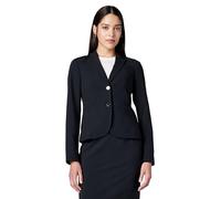 Calvin Klein Two Button Lux Blazer (Petite, Standard, Americana, Azul Marino, 20 Plus para Mujer
