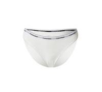 Calvin Klein Braguita Tipo Bikini Mujer con Logotipo en la Cintura, Blanco (White), M