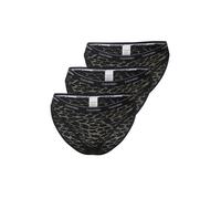 Calvin Klein Mujer Pack de 3 Braguitas Tipo Bikini de Tejido Elástico, Negro (Black/Black/Black), M