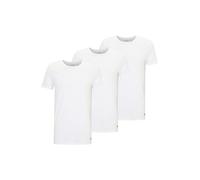 Calvin Klein Camisetas de Manga Corta Hombre Pack de 3 de algodón, Blanco (White, White, White), L