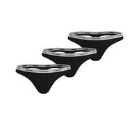 Calvin Klein Braguitas tipo tanga para mujer Modern Logo Pack de 3 Negro XS