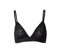 Calvin Klein Sujetador tipo bralette Mujer Unlined Triangle elástico, Negro (Black), M