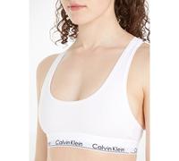 CALVIN KLEIN UNDERWEAR Sujetador top con siglas MODERN COTTON. Color Blanco