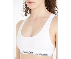 CALVIN KLEIN UNDERWEAR Sujetador top con siglas MODERN COTTON. Color Blanco