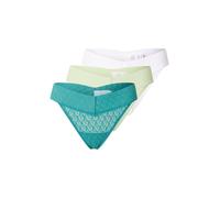 Calvin Klein Underwear Tanga petróleo / verde claro / blanco, Talla S