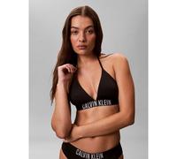 Calvin Klein Mujeres Halter Triangle LV00Q61222 - Camiseta de natación, Color Negro (Negro), Talla L