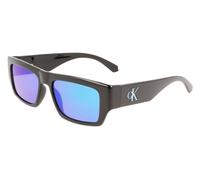 Calvin Klein Unisex Calvin Klein CKJ22635S 001 Gafas de sol Plástico Negro Gris Cuadrada Reflejado
