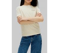 Calvin Klein Unisex Chest Logo Ss T-shirt Oatmeal Talla: 10 | Camisetas Outlet | Unisex