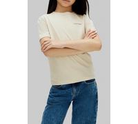 Calvin Klein Unisex Chest Logo Ss T-shirt Oatmeal Talla: 14 | Camisetas Outlet | Unisex