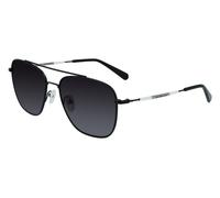 Calvin Klein Unisex CKJ21216S 002 Gafas de sol Metal Negro-opaco Gris Piloto Sombreado