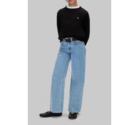 Calvin Klein Unisex Mini Badge Crew Neck Black Talla: 14 | Chalecos Outlet | Unisex | Negro