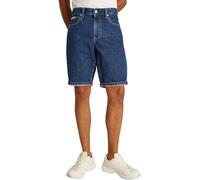 Calvin Klein Vaqueros Cortos Hombre Regular de algodón, Azul (Denim Dark), 30W