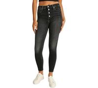 Calvin Klein Vaqueros Mujer High Rise Super Skinny Ankle con Botones, Negro (Denim Black), 26W