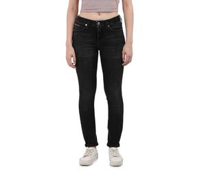 Calvin Klein Vaqueros Mujer Mid Rise Skinny Fit, Negro (Denim Black), 30W/32L