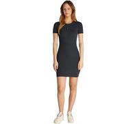 Calvin Klein Vestido Bodycon Mujer Washed Woven Label Rib Corto, Gris (Washed Black), M