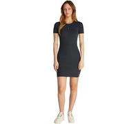 Calvin Klein Vestido Bodycon Mujer Washed Woven Label Rib Corto, Gris (Washed Black), XL