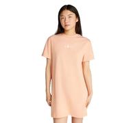 Calvin Klein Vestido Tipo Camiseta Mujer Gradient Monologo tee Corto, Naranja (Dusty Coral), XL