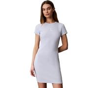 Calvin Klein Vestido Tipo Camiseta Mujer Monologo Mini, Azul (Plein Air), M