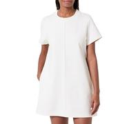 Calvin Klein Vestido Tipo Camiseta Mujer Punto Milano Corto, Beige (Tofu), XS