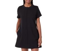 Calvin Klein Vestido tipo camiseta Mujer Punto Milano corto, Negro (Black), M