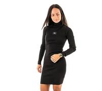 Calvin Klein Vestido Tipo suéter con Cuello Redondo para Mujer, Negro (CK Black), S