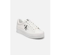 Calvin Klein Zapatillas Sneaker vulcanizadas Mujer Vulc Flatform Laceup Low LTH con Plataforma, Blanco (Bright White), 41