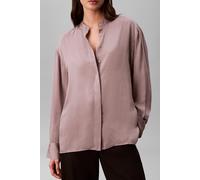 Calvin Klein Washed Satin Relaxed Top Dusted Fox Talla: M | Manga Larga Outlet | Mujer