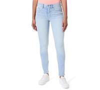 Calvin Klein Watercourse LV047F705G Jeans Ajustados de Tiro Medio para Mujer, Color Azul, Talla 26W/30L