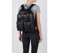 Calvin Klein Webbing Strap Flap Bag Black/shiny Nickel Talla: OS | Mochilas Outlet | Mujer | Negro