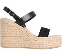 Calvin Klein Wedge Espad 70 Webbing LTH Hw0hw02901, Alpargatas de cuña Mujer, Black (CK Black), 41 EU