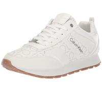 Calvin Klein Women's Carlla3 Sneaker, White Multi 142, 8.5