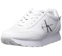 Calvin Klein Cayle, Zapatillas Mujer, Blanco 143, 42 EU
