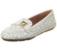 Calvin Klein Women's Lisa Loafer, White, 7.5