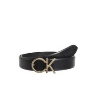 Calvin Klein Women's Re-Lock Logo Belt 30MM, Ck Black, 90