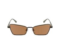 CALVIN KLEIN Women's Sunglasses CK24110S - Brown with Solid Ochre Lens, marrón, 53