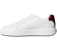 Calvin Klein Sneaker con Suela Cupsole Hombre Chunky Laceup de Piel, Multicolor (Bright White/New Maroon/Khaki), 44