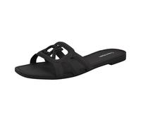 Calvin Klein Yoana, Sandalias Planas Mujer, Negro 001, 37.5 EU