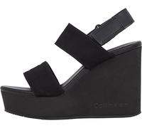 Calvin Klein Yw0yw01790 - Sandalias de cuña para mujer, Black Triple Black, 40 EU