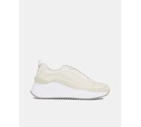 Calvin Klein Zapatillas de mujer en piel con cuña. Beige 39