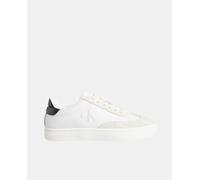 Calvin Klein Zapatillas de mujer tipo casco bajas puntera ante. Blanco 41