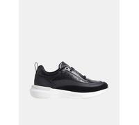 Calvin Klein Zapatillas de mujer tipo running bajas con suela volumen en contraste. Negro 41