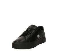 Calvin Klein Zapatillas Basket Cupsole LTH Ml con Cordones para Hombre, Color Blanco Brillante/Negro, 44