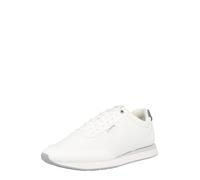 Calvin Klein Runner Sneaker Hombre Retro Runner T LTH AOP NY con Logotipo Estampado, Negro (Bright White/Granite Gray), 42